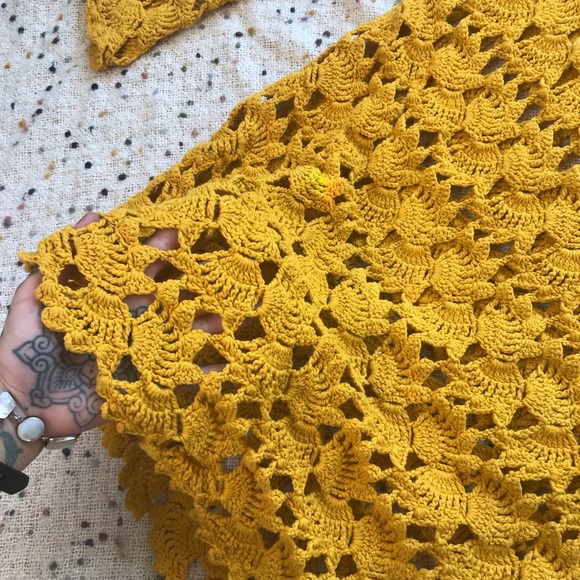 Free People Little Fan Crochet Tunic Sweater - Picture 7 of 14